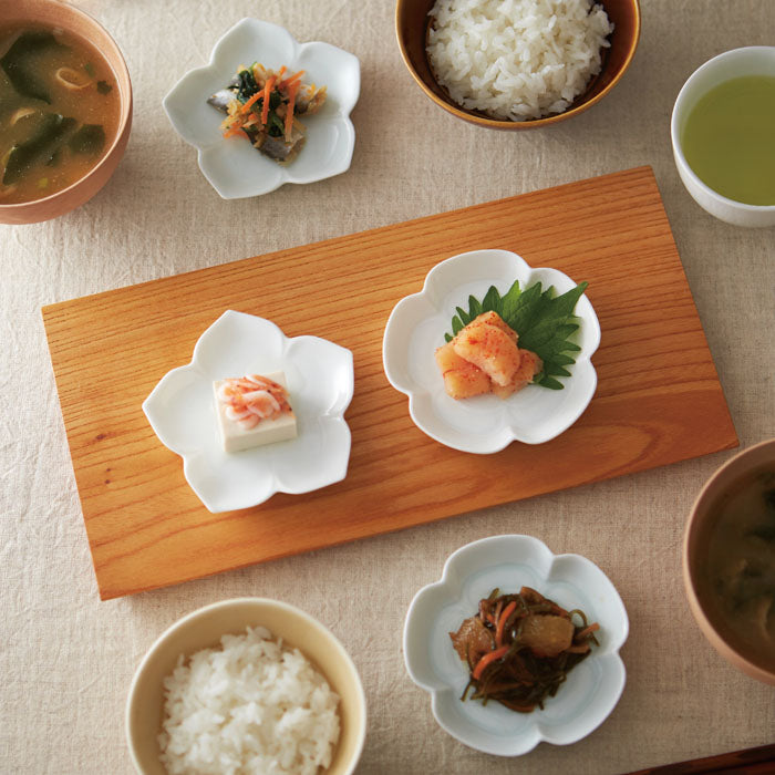 Miyama Gaku Mokko Small Dish - White