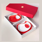 Miyama Mandarin Duck Red & White Plate Gift Set