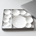 Miyama Savone Divided Plate Gift Set 3P - White