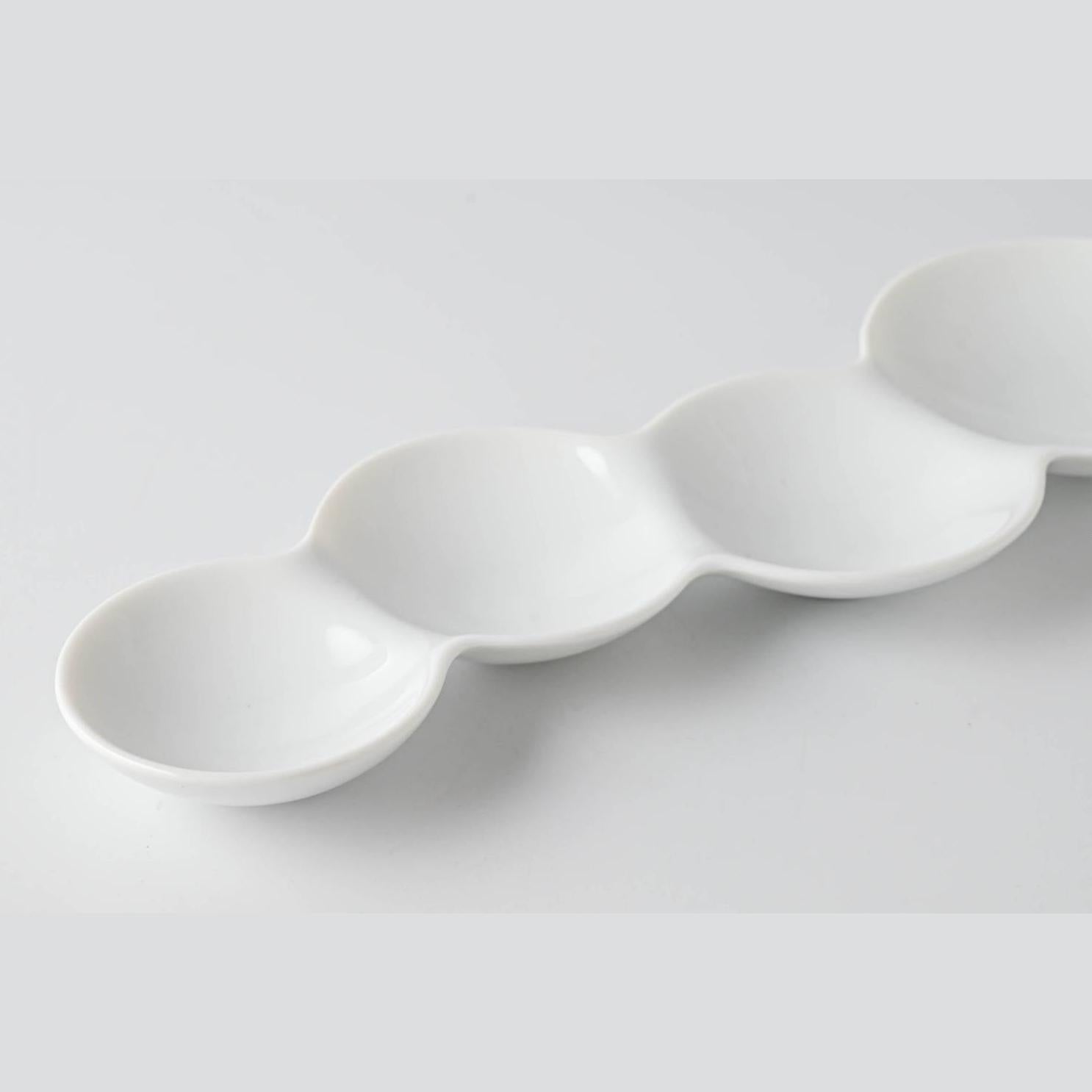 Miyama Savone Divided Plate Gift Set 3P - White