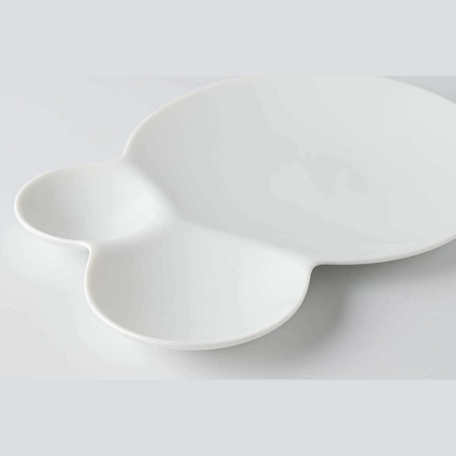 Miyama Savone Divided Plate Gift Set 3P - White