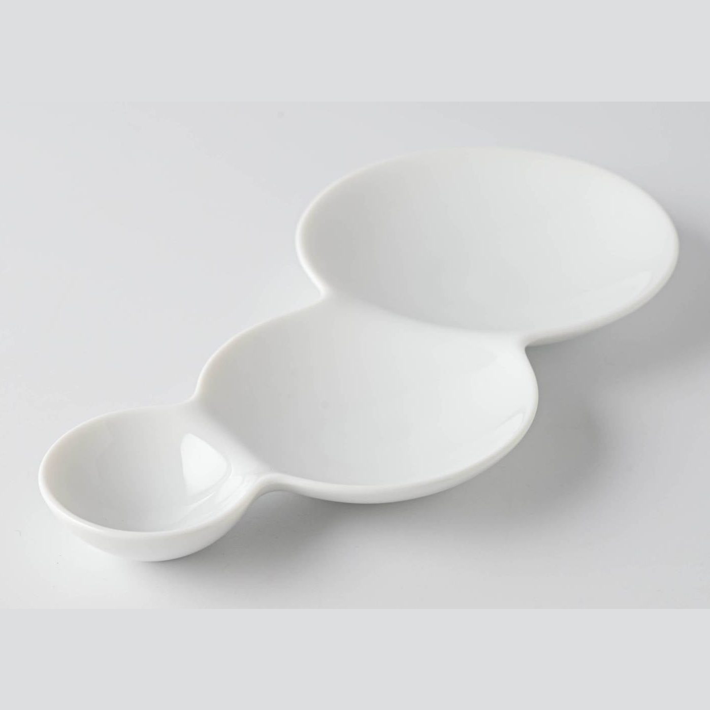 Miyama Savone Divided Plate Gift Set 3P - White
