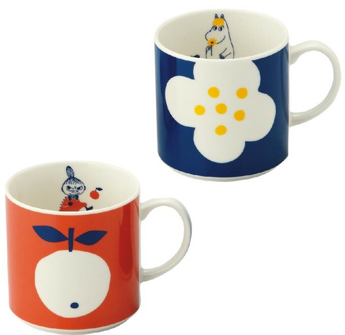 Moomin Pair Mug Set 350ml - Little My & Snork Maiden