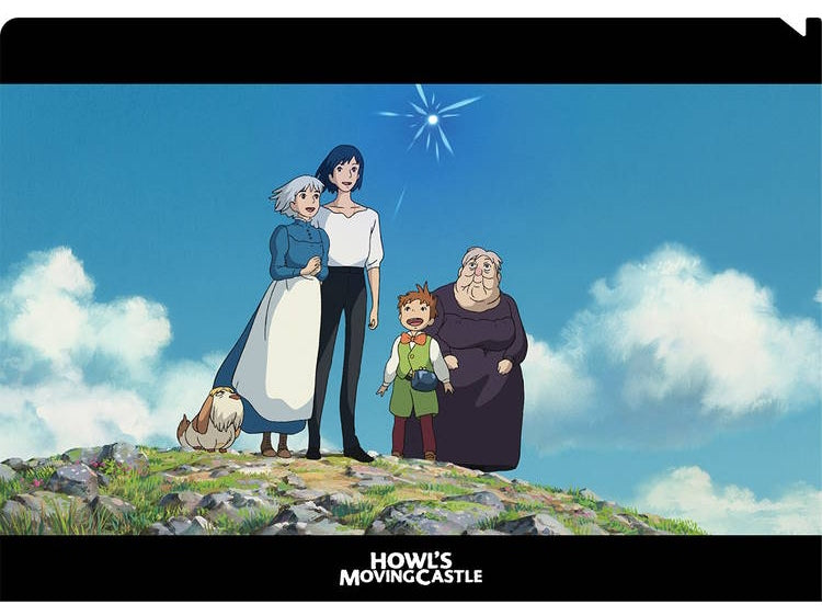 Movic Studio Ghibli Howl&#39;s Moving Castle / Set A4 Clear File Folder