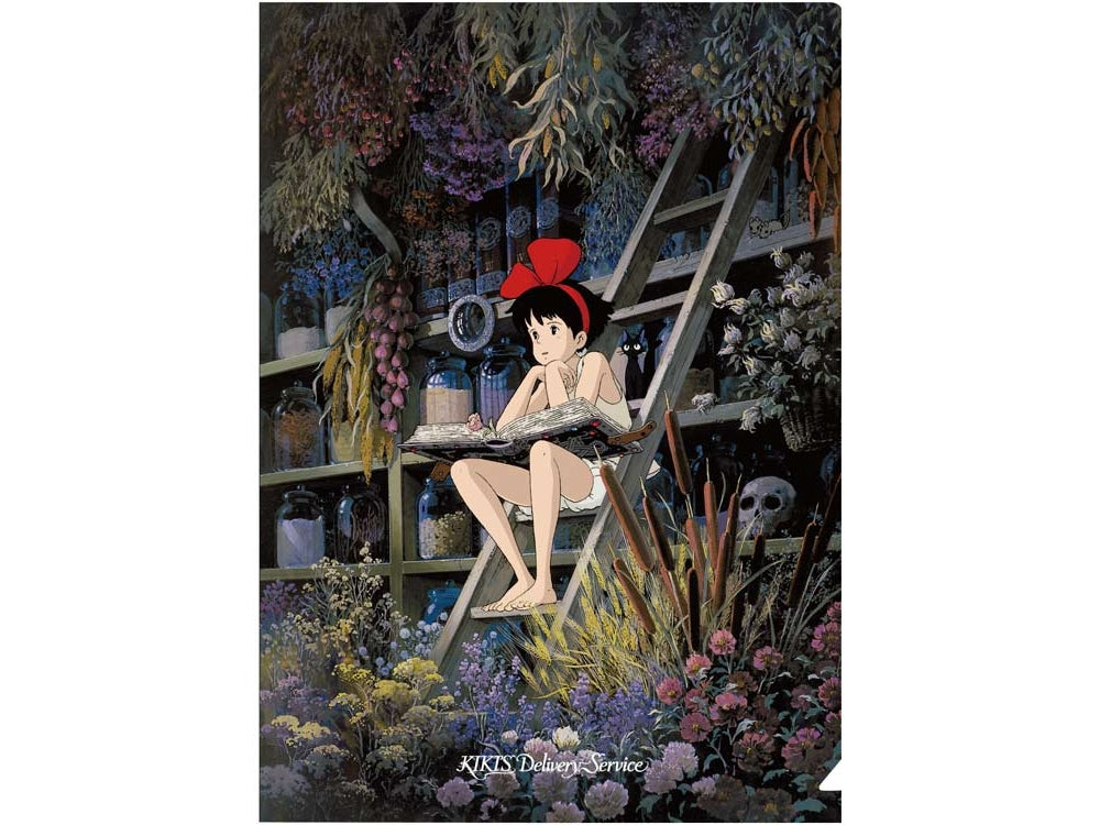 Movic Studio Ghibli Kiki&#39;s Delivery Service / Herbarium A4 Clear File Folder