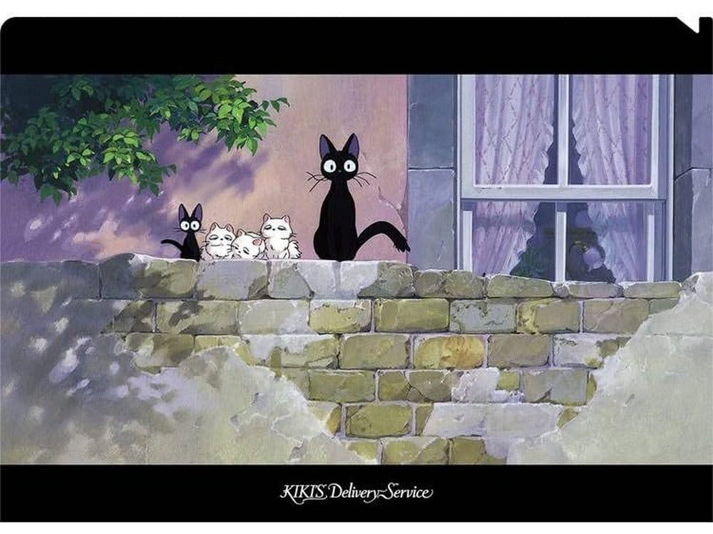 Movic Studio Ghibli Kiki&#39;s Delivery Service / Jiji and Family A4 Clear File Folder