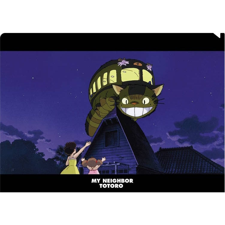 Movic Studio Ghibli My Neighbor Totoro / Cat Bus on the Roof A4 Clear File Folder