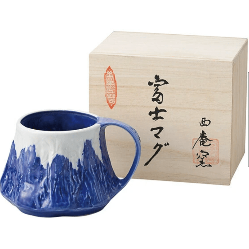 Mt. Fuji Blue Mug 460ml