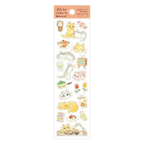 NB Nekorobi Retro Seal - Chibi and Mīko
