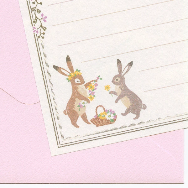 NB RESSA Mini Letter Set - Flower-adorned Rabbit
