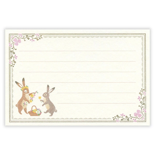 NB RESSA Mini Letter Set - Flower-adorned Rabbit