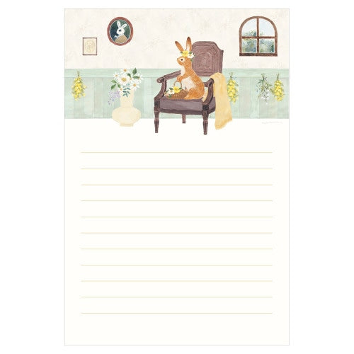 NB RESSA Panda Books Letter Pad - Flower-adorned Rabbit