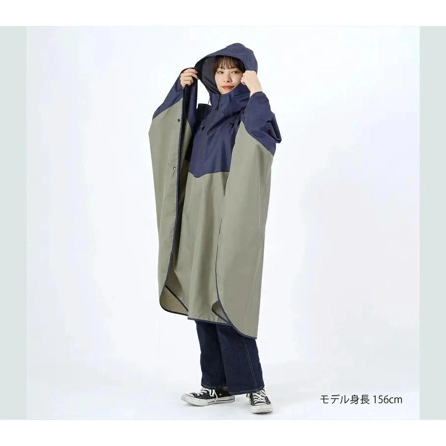 NIFTY COLORS Eco Loopet Bicolour Navy/Grey Poncho