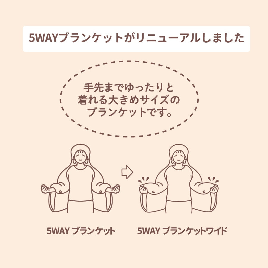 Nemunemu 5-Way Large Blanket - Panda Rinrin