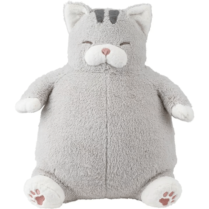Nemunemu Hug Cat Plushie Silver Tabby Saba