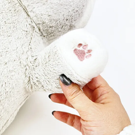 Nemunemu Hug Cat Plushie Silver Tabby Saba