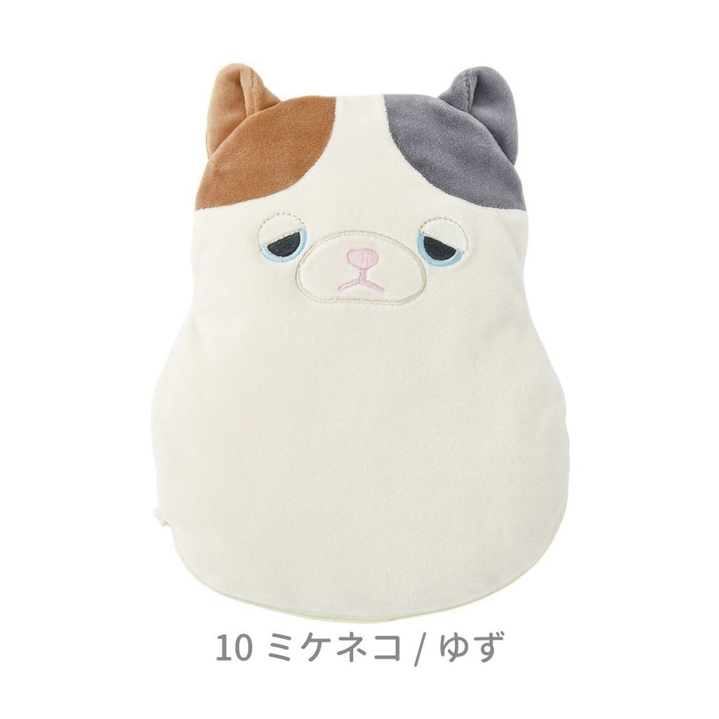 Nemunemu Microwaveable Silicone Hot Water Bottle - Calico Cat Yuzu