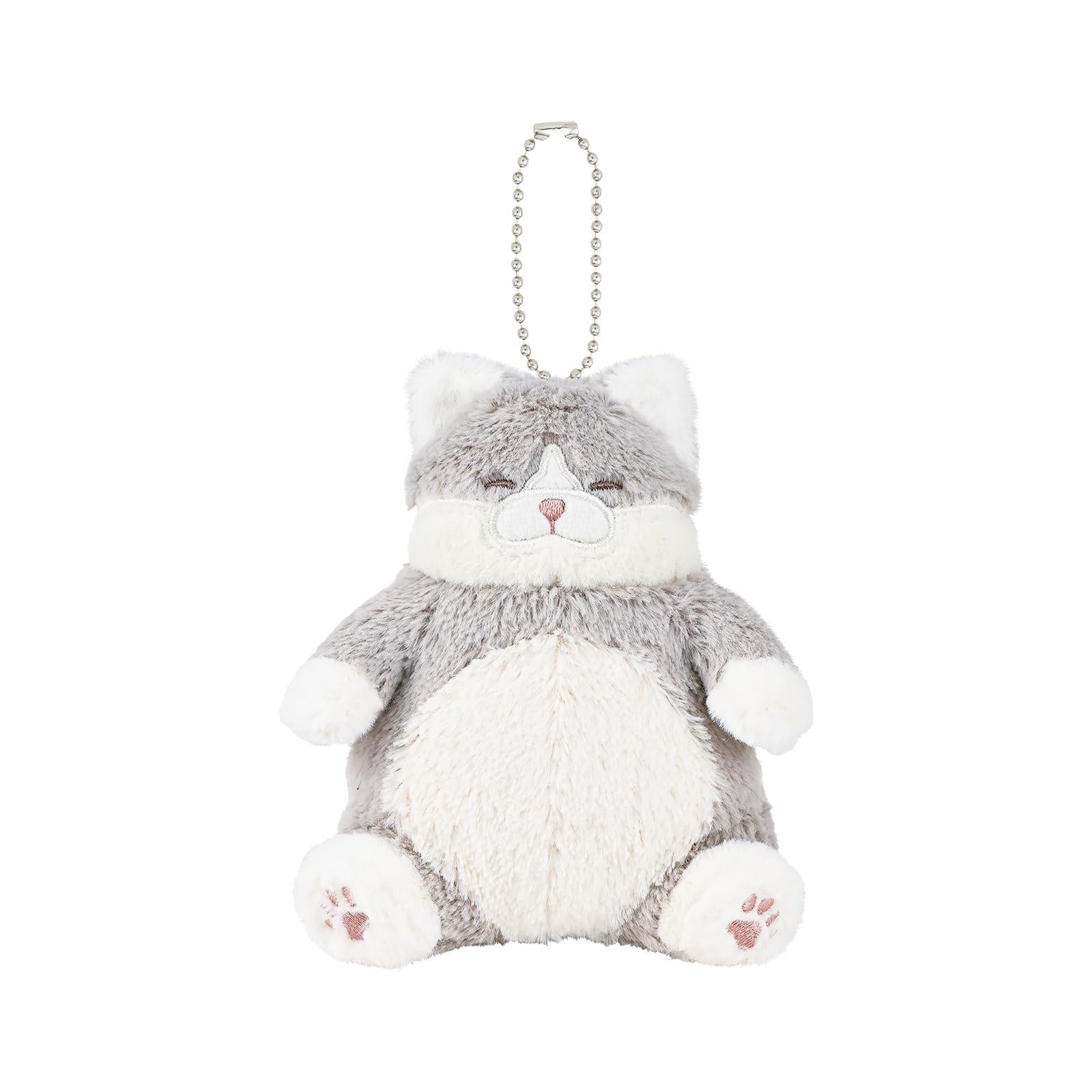 Nemunemu Positivity Hug Cat Keychain - Hachiware Katsuo