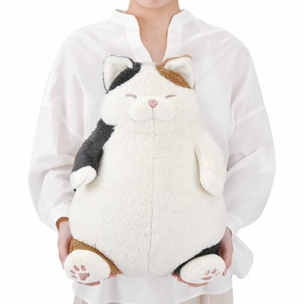 Nemunemu Positivity Hug Cat Plushie Mikeneko Sanma