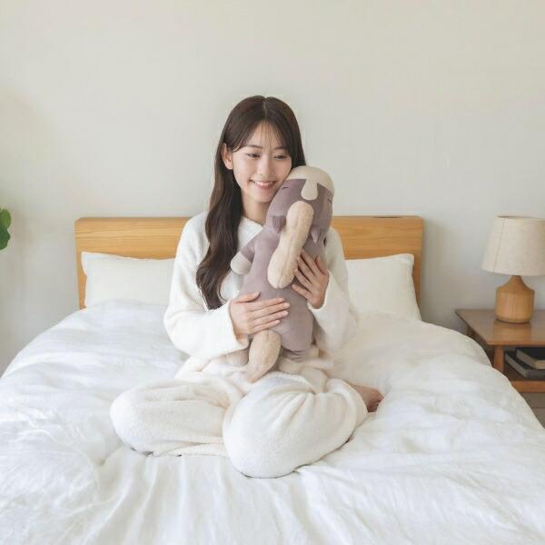 Nemunemu Premium Hug Pillow Greige Horse Holly