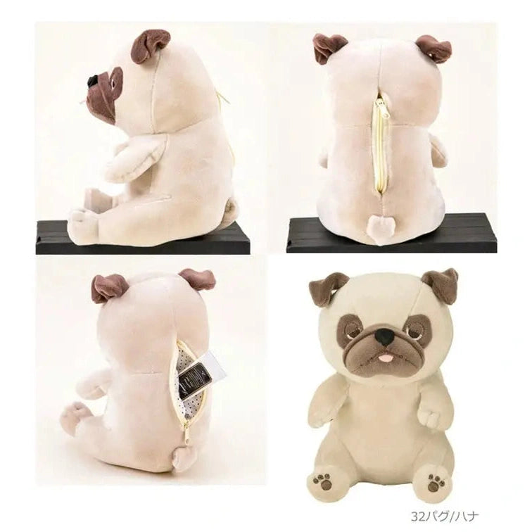 Nemunemu Premium Seated Hug Pillow Pug Hana