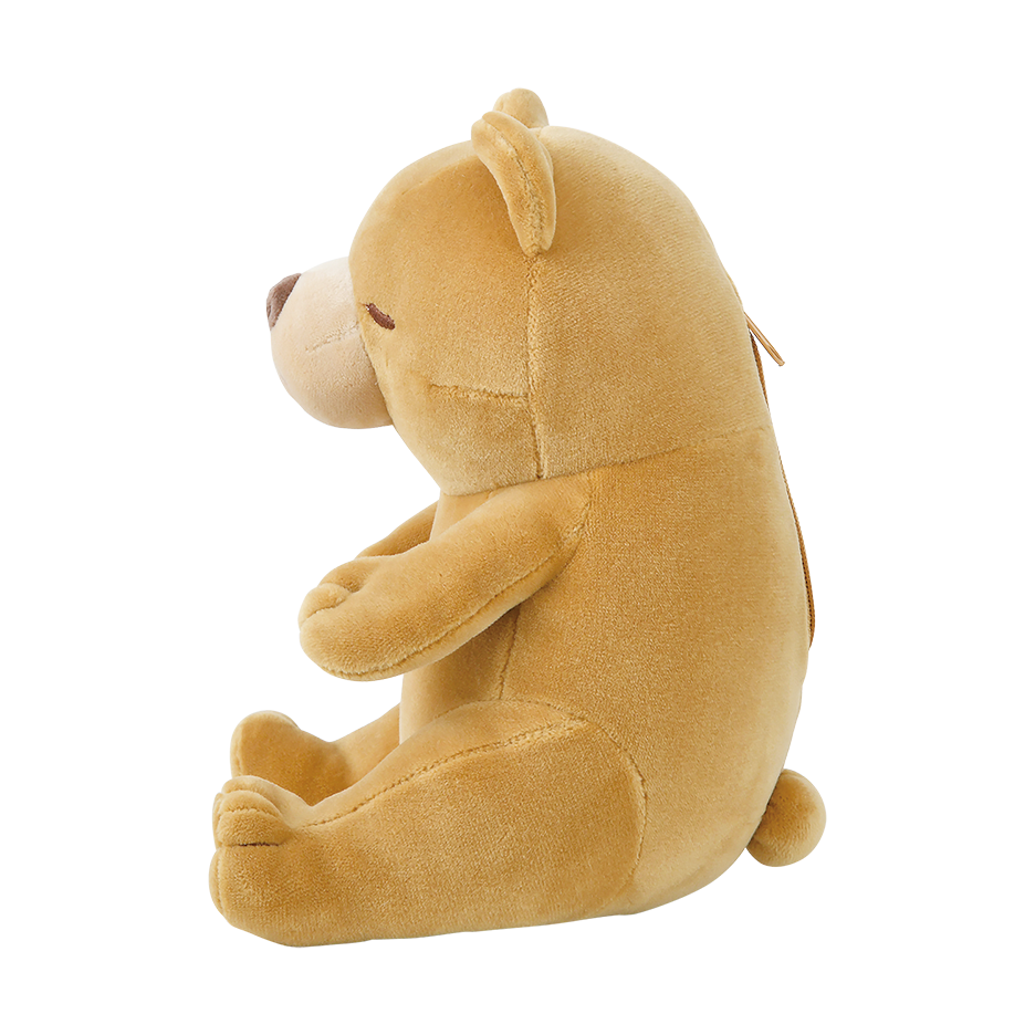 Nemunemu Seated Hug Pillow Bear Marron