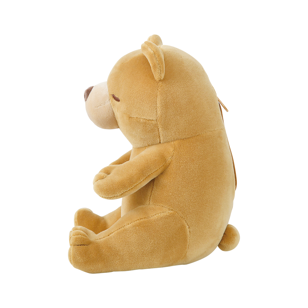 Nemunemu Seated Hug Pillow Bear Marron