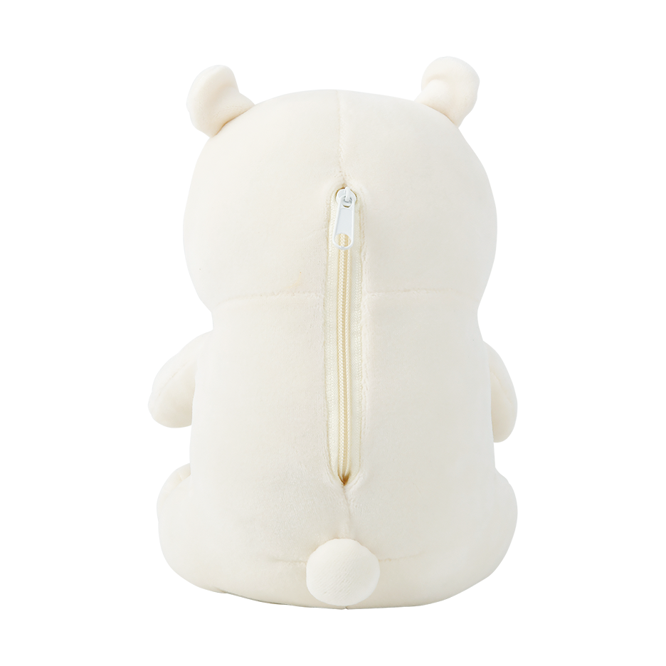 Nemunemu Seated Hug Pillow Polar Bear Lucky