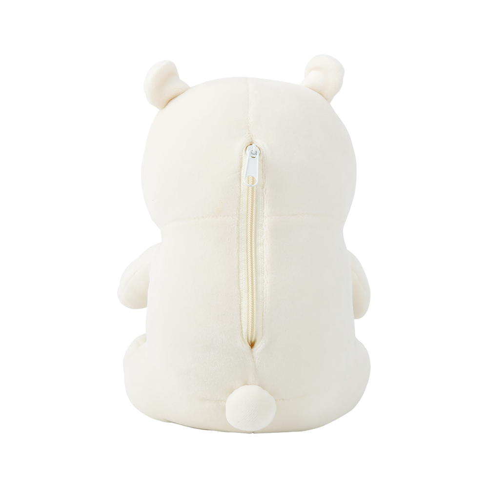 Nemunemu Seated Hug Pillow Polar Bear Lucky