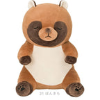 Nemunemu Sitting Hug Pillow Raccoon Ponkichi