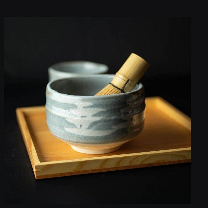 Nezumi Shino Sansui Matcha Bowl