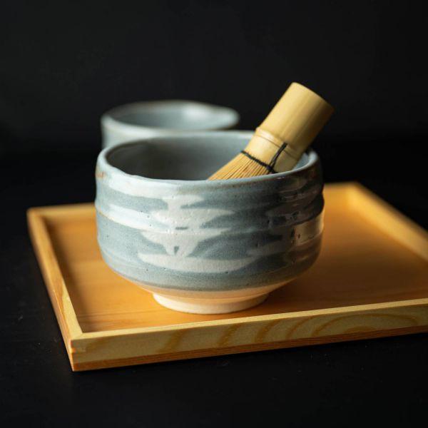Nezumi Shino Sansui Matcha Bowl