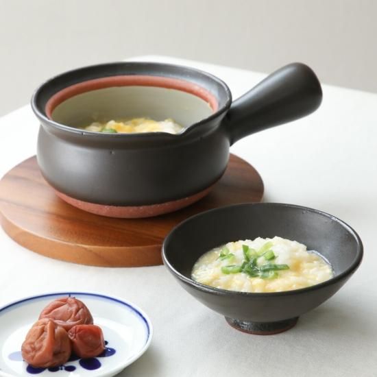 Nichijosahanki Matte Black Donabe Yukihira Pot with Rice Bowl Lid