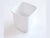Noda Horo White Series Square Enamel Stocker - Plastic Lid L 1.2L