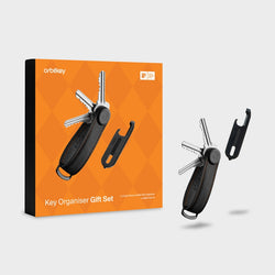Orbitkey Crazy Horse Leather + Multi-Tool V2 Gift Set - Black
