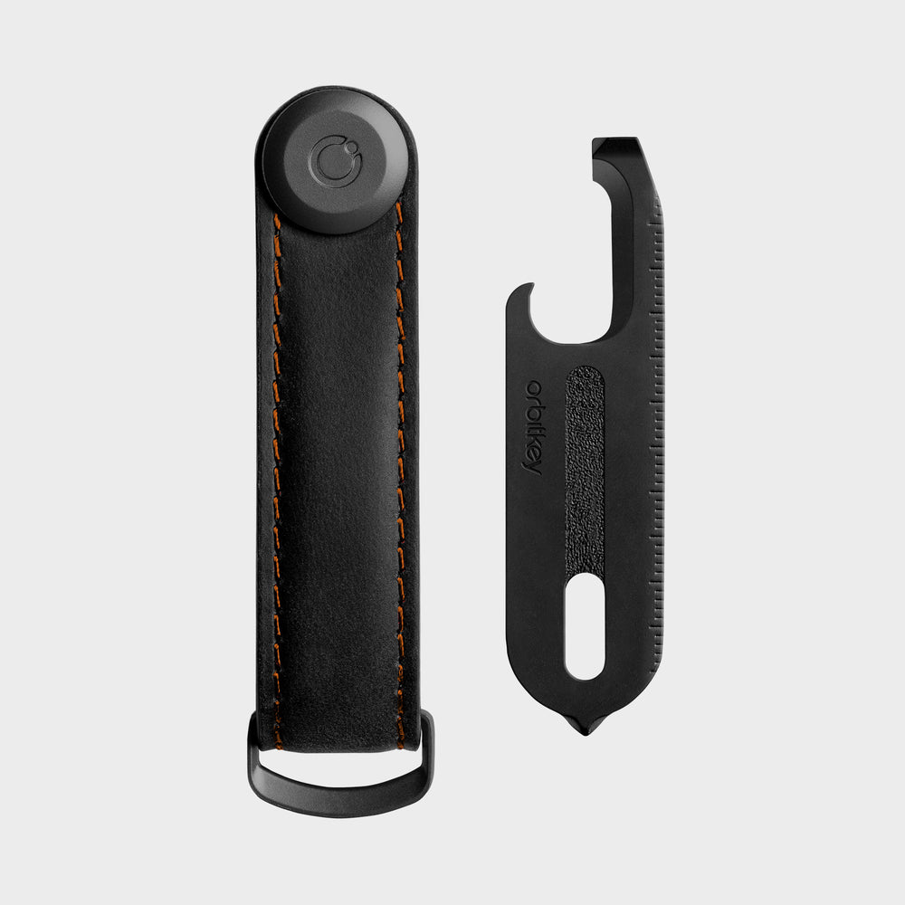 Orbitkey Crazy Horse Leather + Multi-Tool V2 Gift Set - Black