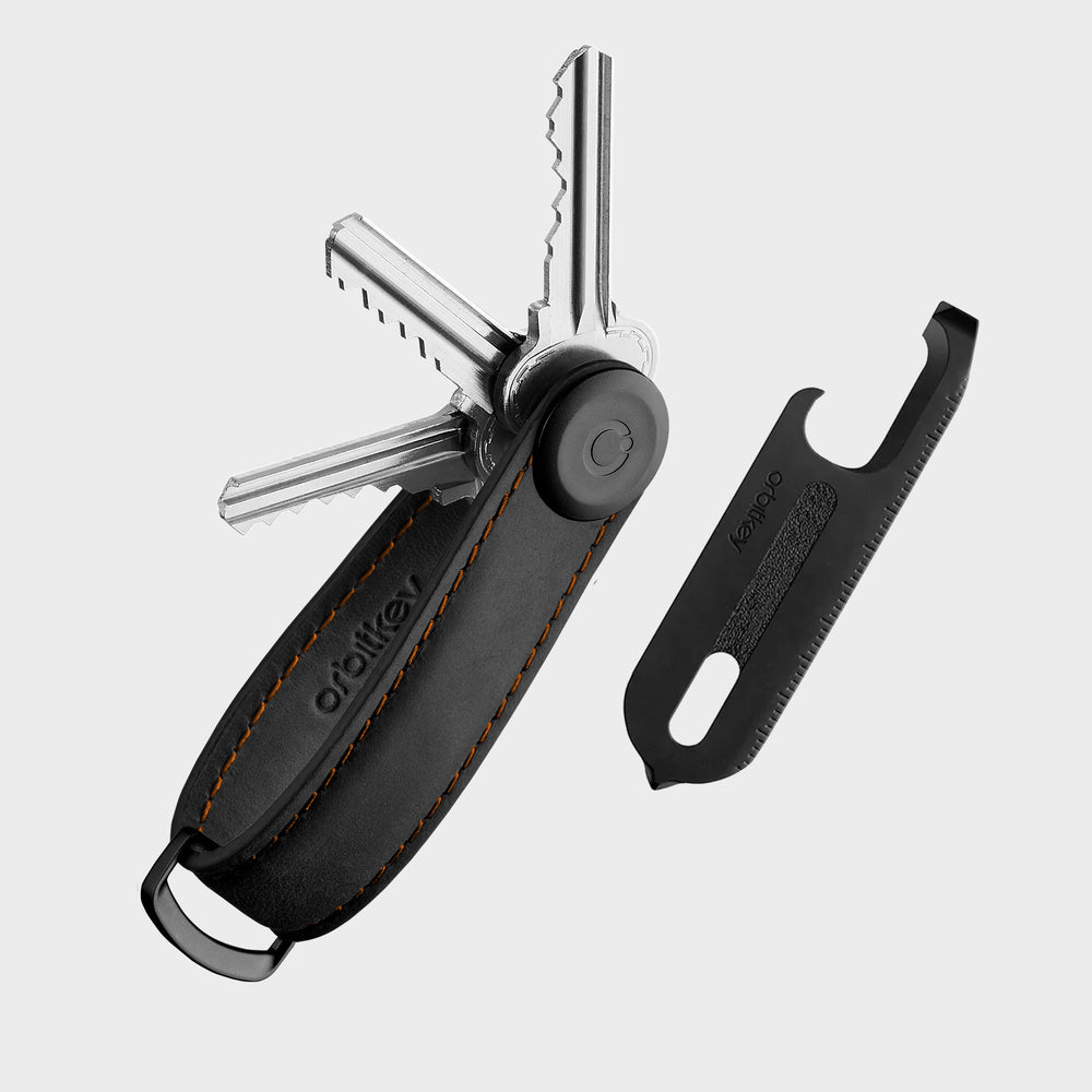 Orbitkey Crazy Horse Leather + Multi-Tool V2 Gift Set - Black