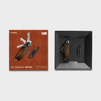 Orbitkey Crazy Horse Leather + Multitool v2 Gift Set - Oak Brown