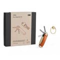 Orbitkey Leather Key Organiser + Ring V2 - Cognac / Tan