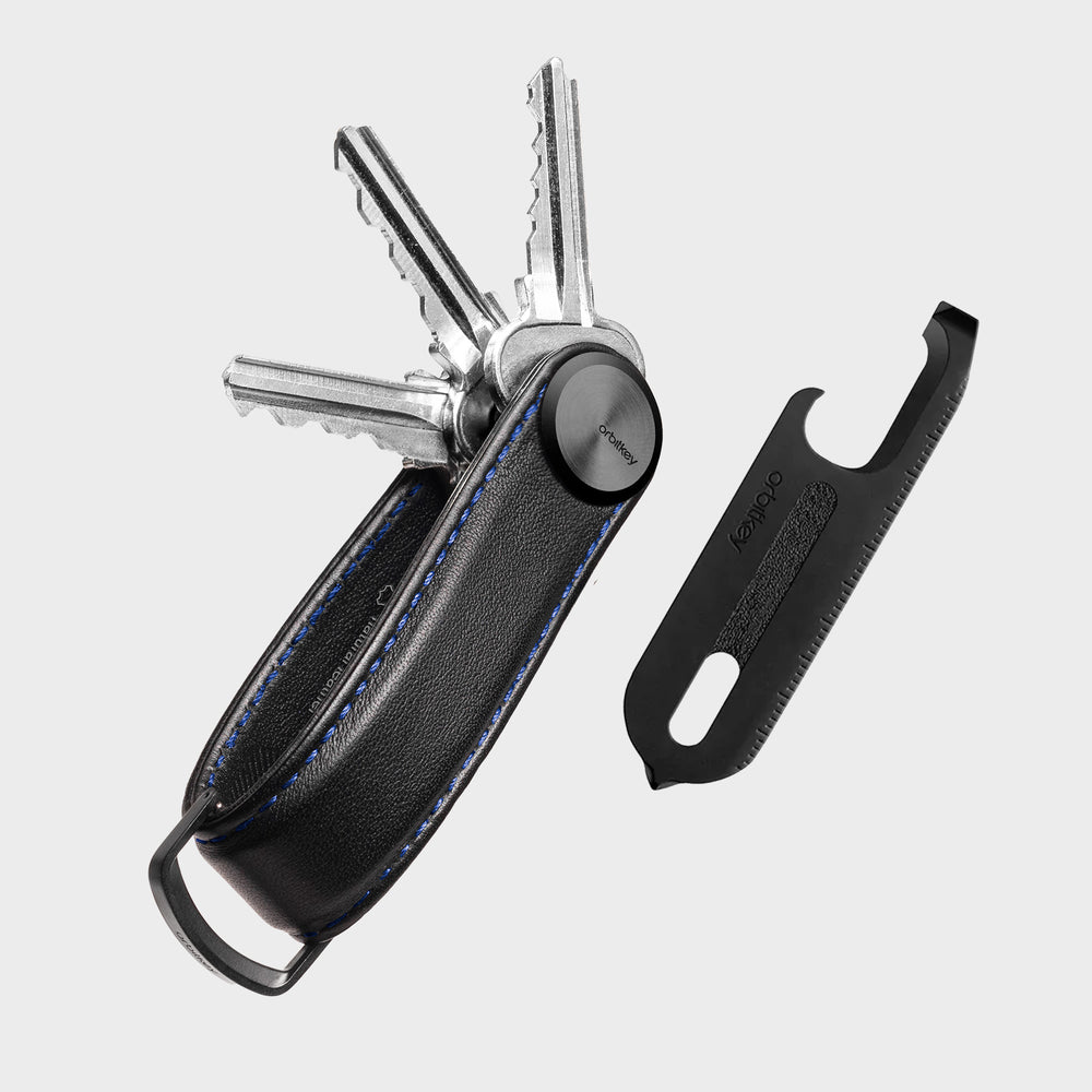 Orbitkey Pro leather + Multi-Tool V2 Gift Set - Black