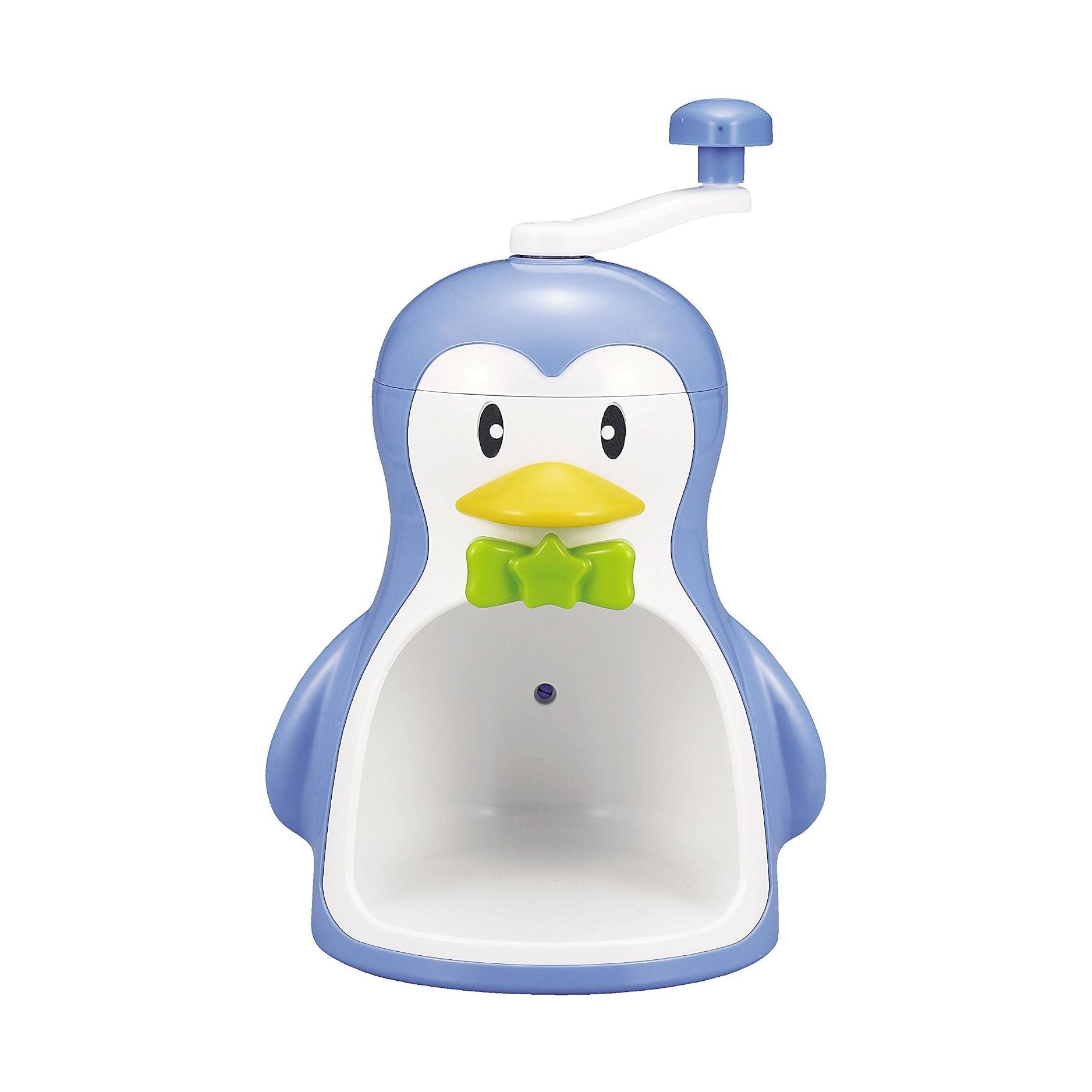 Pearl Life Cool Penguin Ice Shaver with hand crank and stainless steel blades