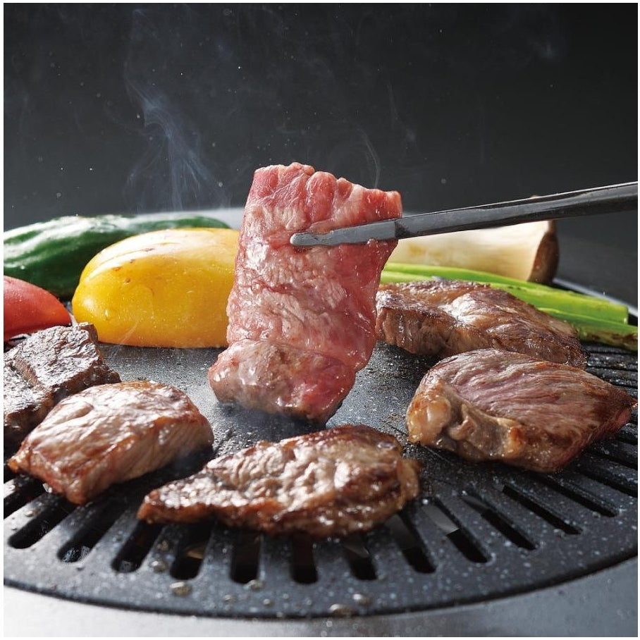 Pearl Life Marble Diamond Round Yakiniku BBQ Plate 33 cm