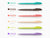Pentel Colour Brush Pen 6-Colour Set