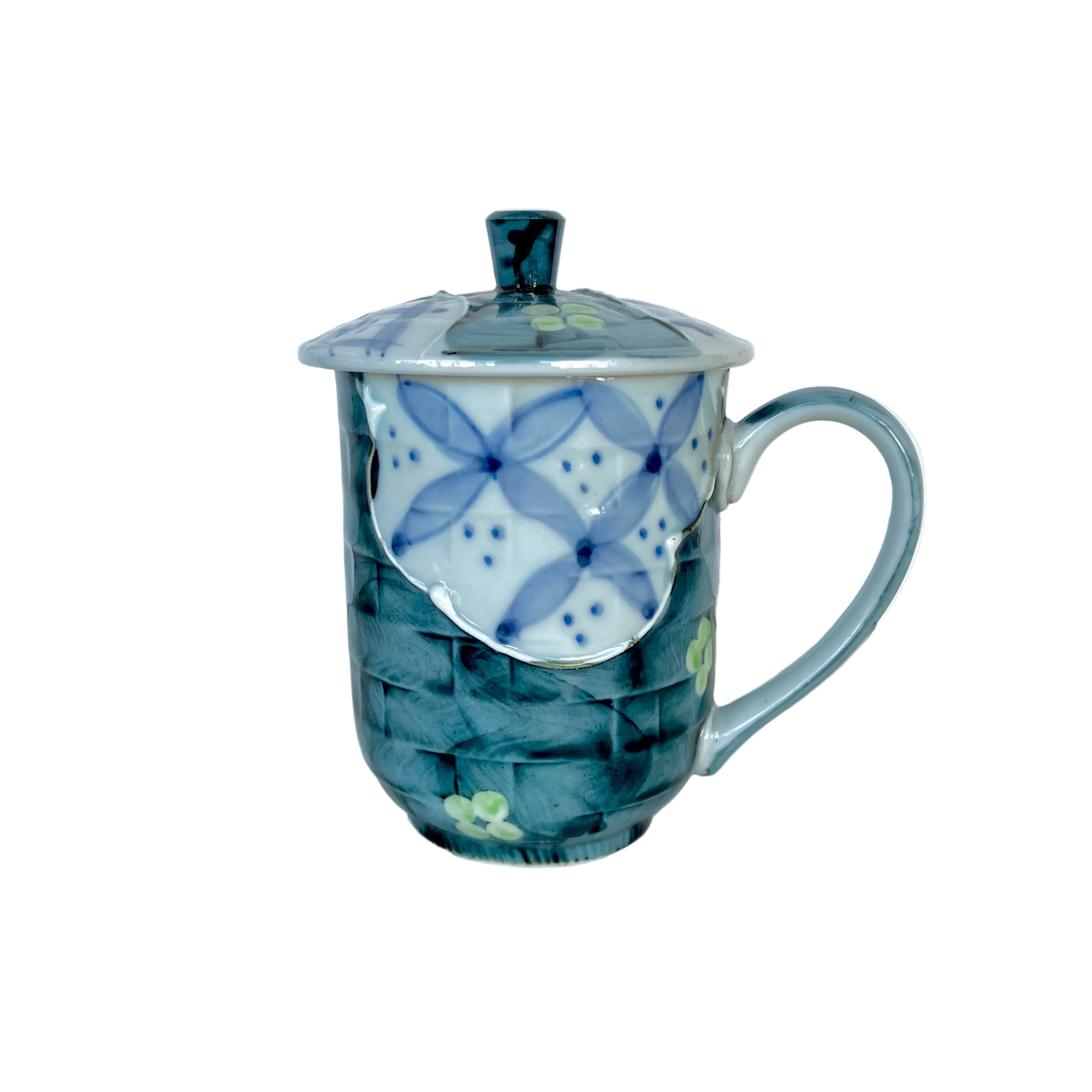 Plum Blossom Shonzui Mug with Lid