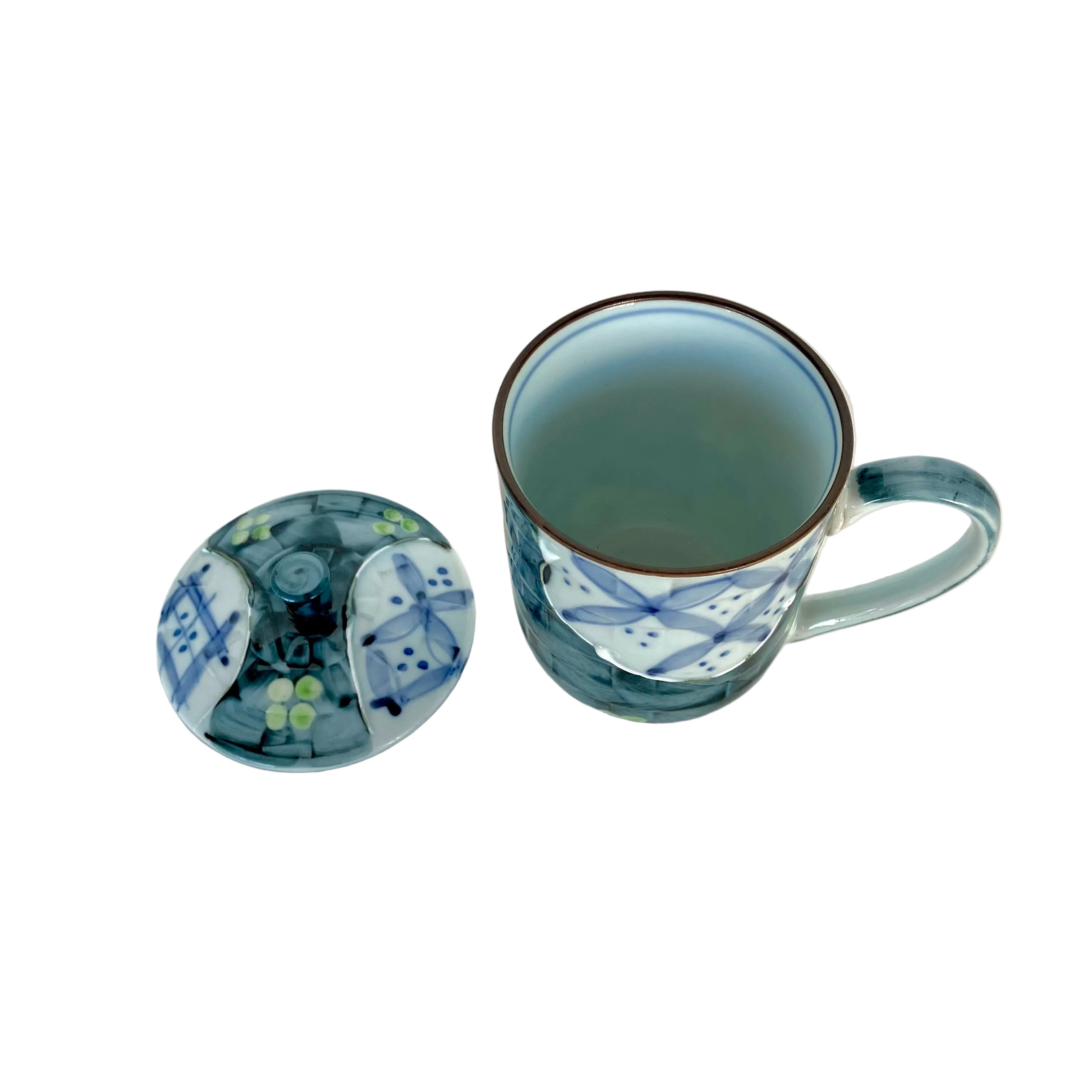 Plum Blossom Shonzui Mug with Lid