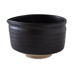 Pure Black Matcha Bowl with Spout