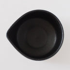Pure Black Matcha Bowl with Spout