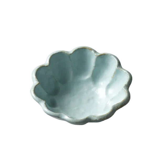 Rinka Blue Porcelain Chrysanthemum Bowl