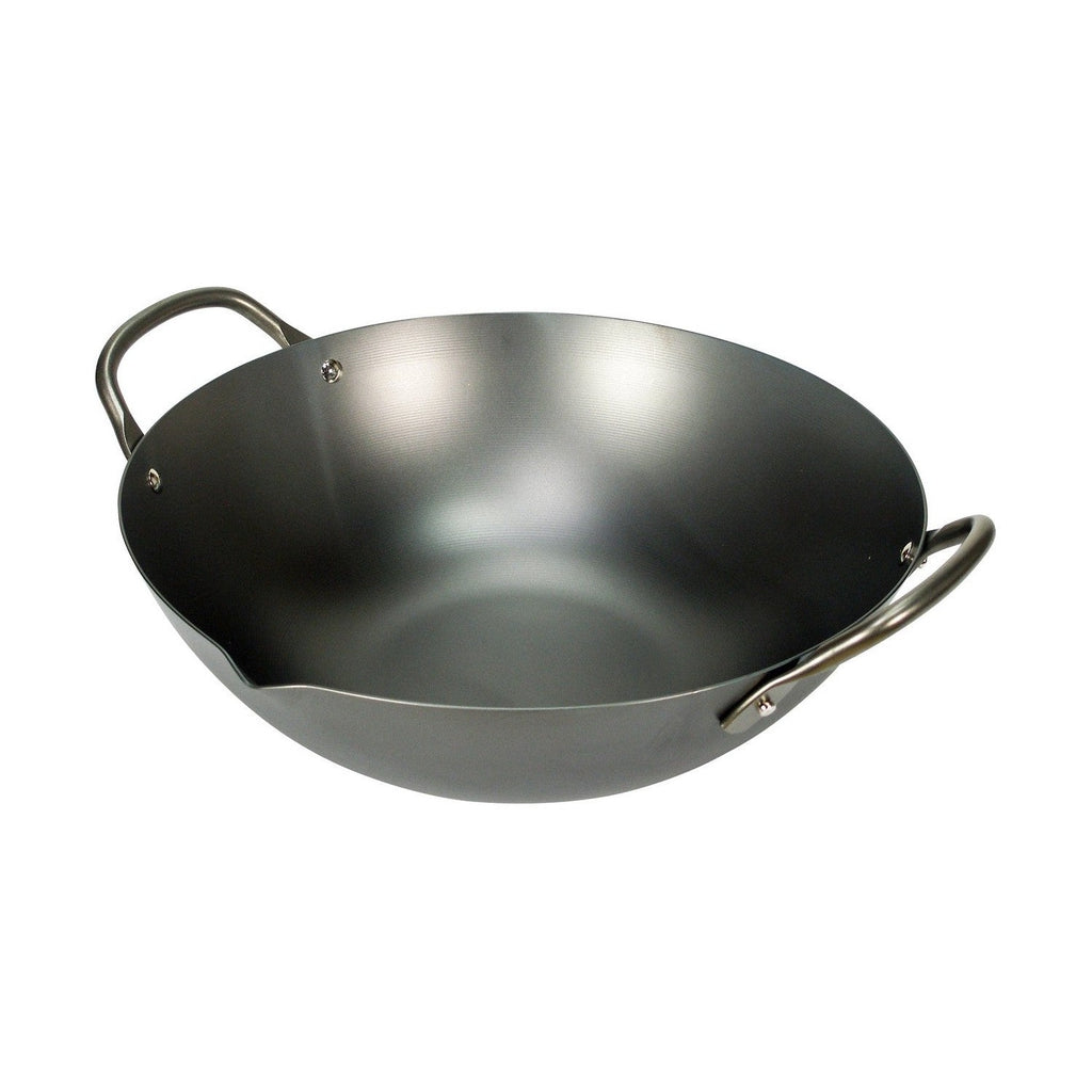 River Light Kiwame Premium Chinese Wok 33cm Two-Handle