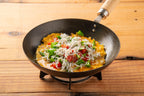 River Light Kiwame Premium iron frying pan in use